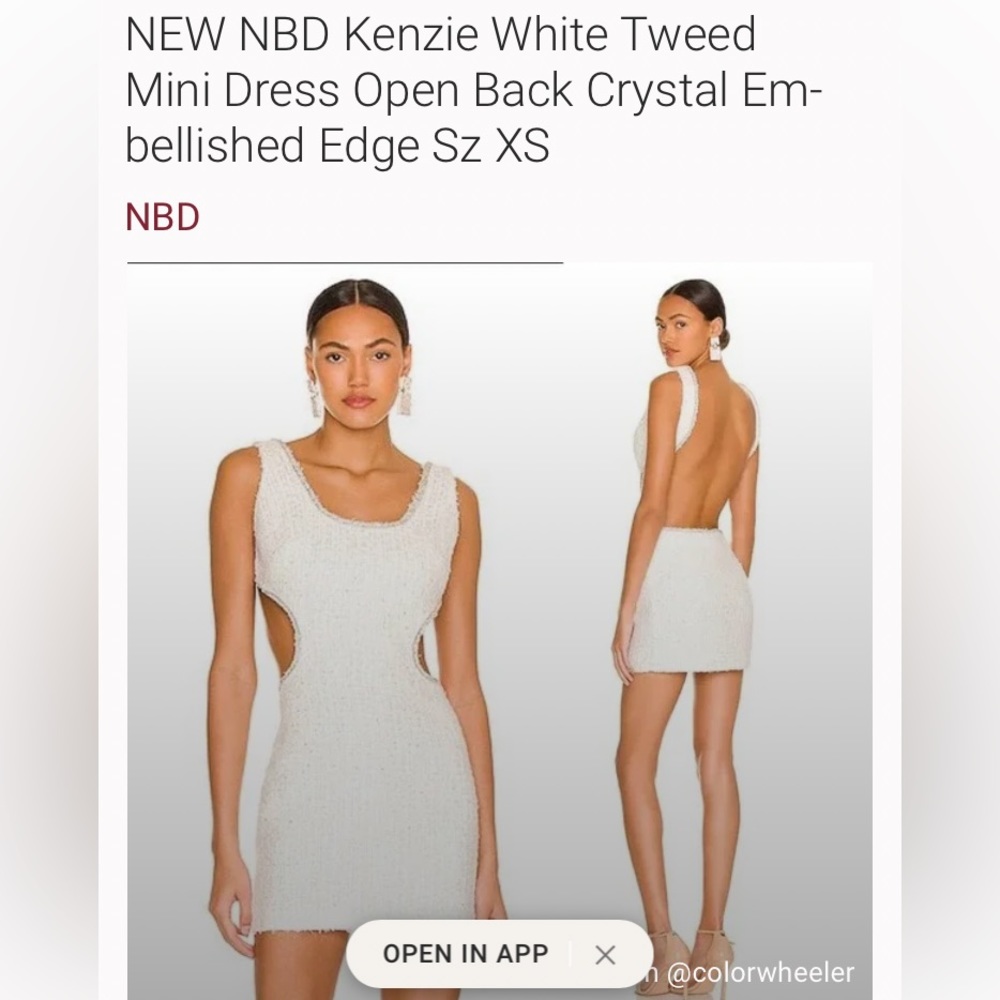 NBD Kenzie White Mini Dress